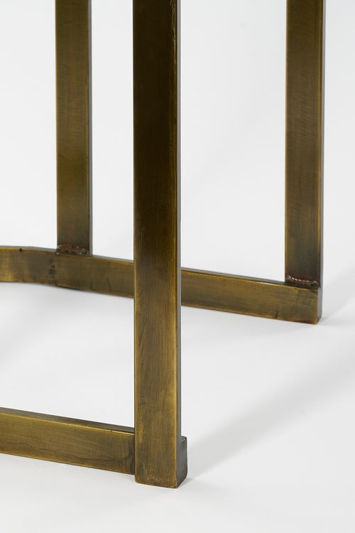 Mica Decorations Kevin Bijzettafel - Set van 2 - L54 x B34 x H56 cm - Metaal - Goud - vtwonen shop