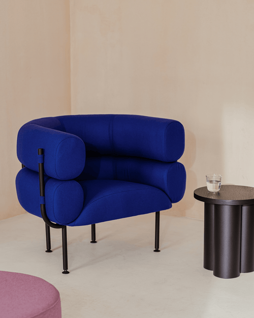 noo.ma Ubi fauteuil - Chocolate Brown Bouclé, 95,1 x 68 x 73,2 cm