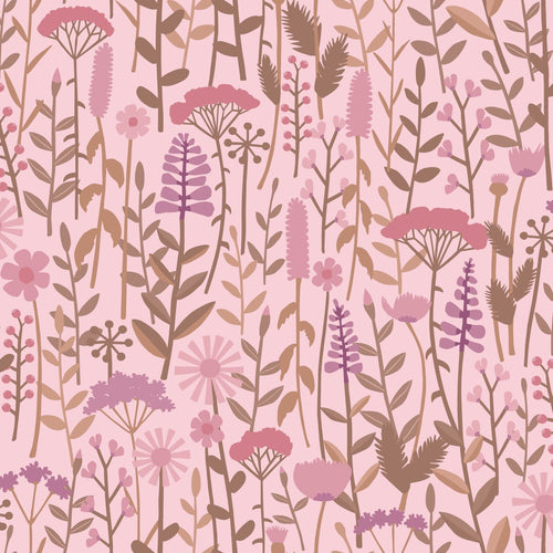 ESTAhome behang veldbloemen roze - 50 x 900 cm - 131551 - vtwonen shop