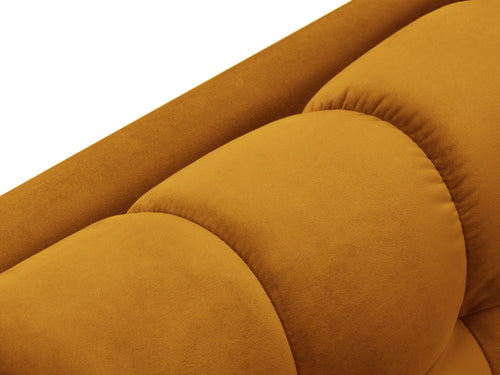 Cosmopolitan Design rechter chaise longue Bali flueel, geel - 185x102x75cm