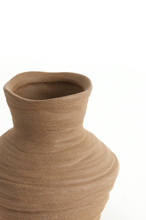 Light & Living vaas GRECCIO - Ø14.5x15.5cm - bruin - vtwonen shop