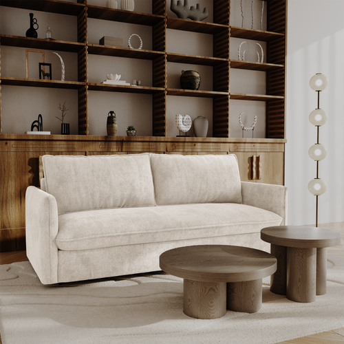 Premium Interiors - Express-slaapbank AVA - kruisbinding beige 178cm