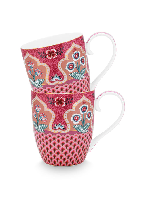 Pip Studio - Flower Festival Mokken - Servies set van 2 - 450ml - vtwonen shop