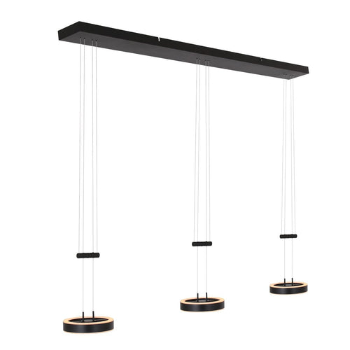 Steinhauer hanglamp Piola - 3 lichts - 120x 90 cm - zwart - vtwonen shop