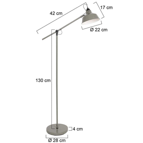 Mexlite vloerlamp nove - 1 lichts - 65x 172 cm - groen - vtwonen shop