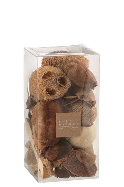 J-Line doos Gedroogde noten - jute - bruin - vtwonen shop