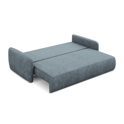 LaMiaSofa 3-zits slaapbank Corle - chenille stof - jeans - 218x102x86