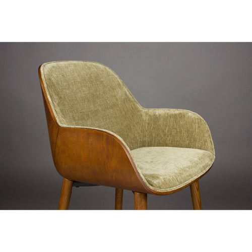 Dutchbone Taylor Eetkamerstoel Groen - vtwonen shop