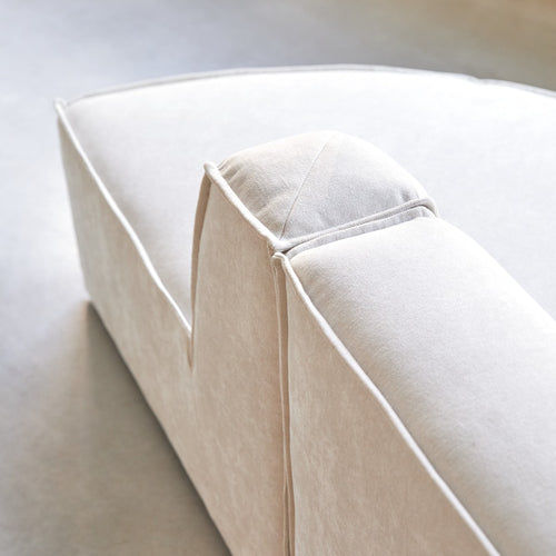 Tikamoon Modulaire 2-zitsbank in beige stof - Beige