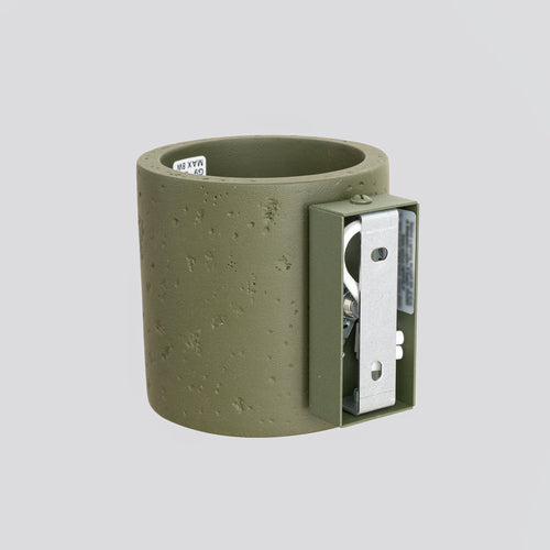 Sollux Lighting Wandlamp ORBIS beton olijfgroen - 10x12x10cm