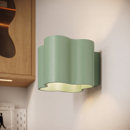 Sollux Lighting Plafondlamp OVIO 2 saliegroen GU10 - 24,5x12x12cm
