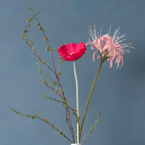 Madame Fleurie zijden boeket Maxime - Natural flow - met vaas - vtwonen shop