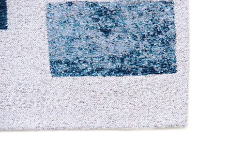 vloerkleed 9355 Ice Blue - Blauw - 80 x 250 cm