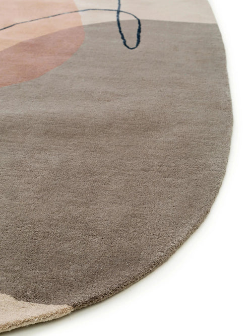 benuta wollen vloerkleed Shape - veelkleurig - 200x300 cm