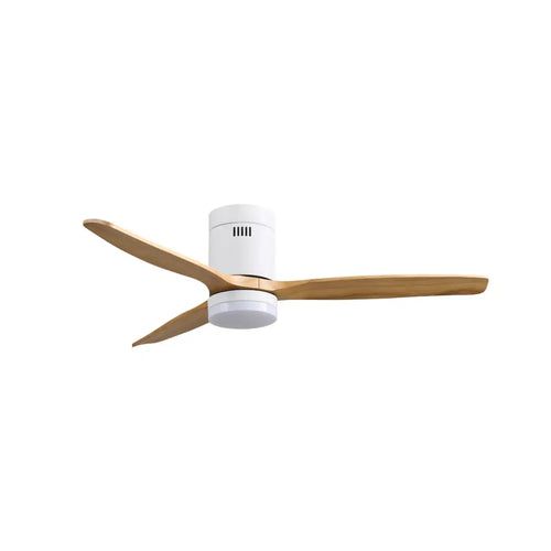 CristalRecord plafondventilator Nine - 1 lichts - 132  x 31   cm - wit bruin
