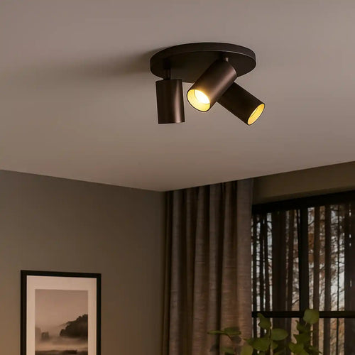 Highlight spot Mila - 3 lichts - 25  x 15   cm - bruin