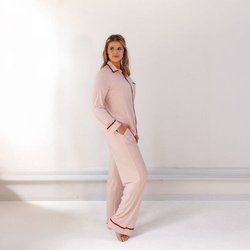 Coco & Cici - Tencel Pyjama Set - Dames - Powder Peach - Maat M