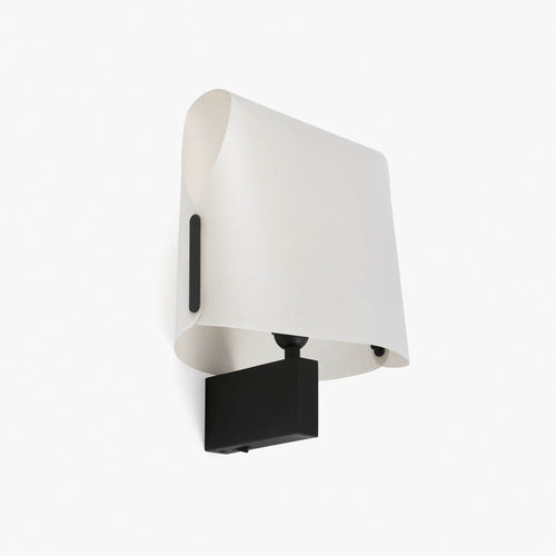 Faro Luang Zwart, Beige Wandlamp