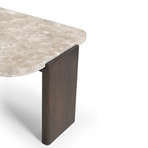 Starfurn Salontafel Silva - Organisch Hout/Marmer - 130x65x37cm
