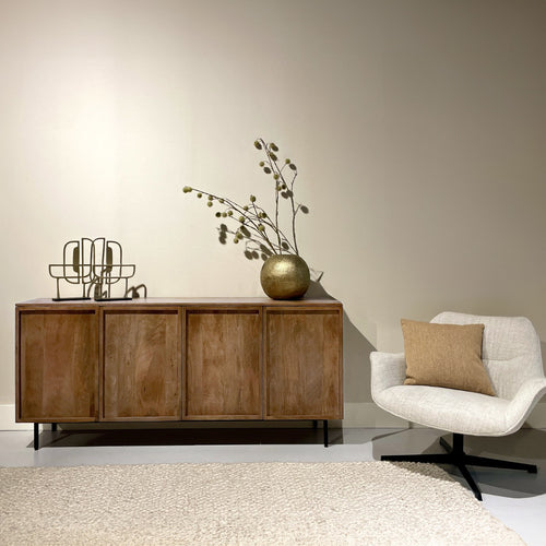Livingfurn dressoir Elan - 180x75x40 cm - mangohout