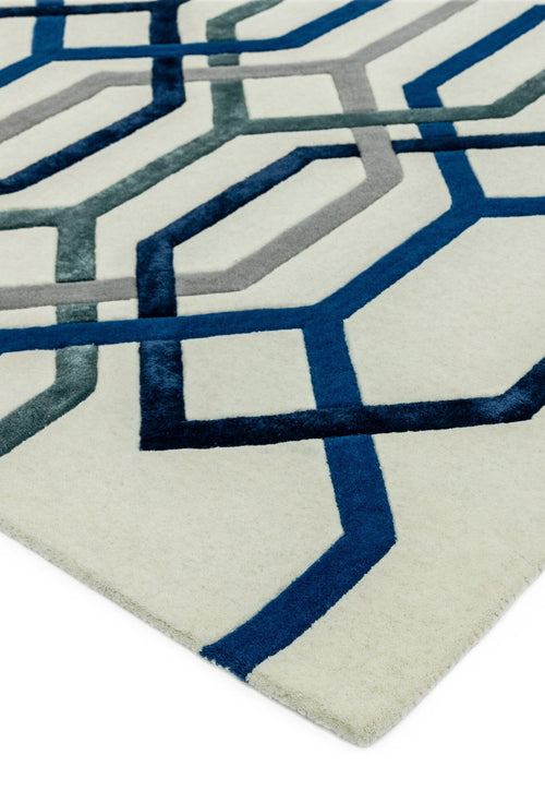 Vloerkleed MOMO Rugs Matrix MAX65 Hexagon White 120x170 cm - vtwonen shop