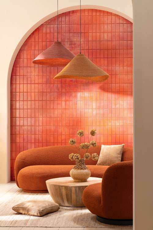 J-Line hanglamp - zeegras - roest