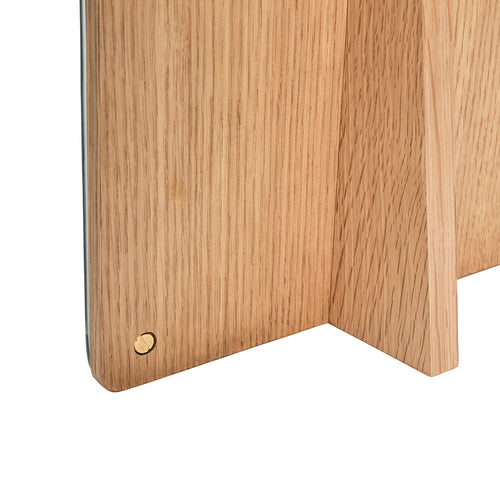 Hübsch tafelspiegel Smize - mdf/spiegelglas/eikenfineer - 25x9xh30cm