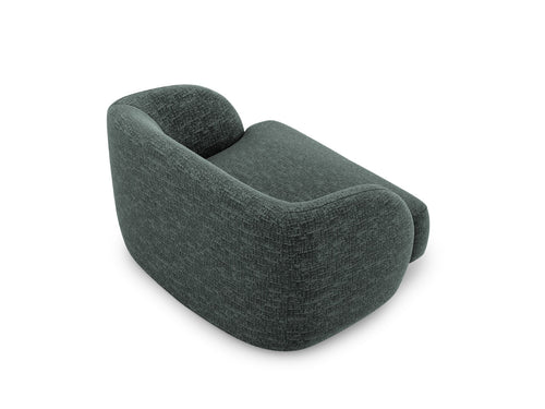 Micadoni Fauteuil Miley chenille, olie - 90x103x70cm