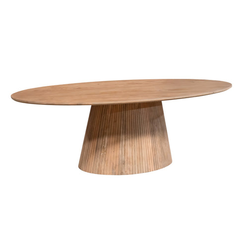 StarFurn Eettafel Solana - Ovaal Naturel Hout - 240x120x76cm - vtwonen shop