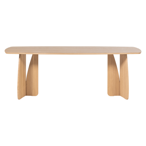 WOOOD eettafel Veere - Massief Eikenhout - Naturel - 220 x 100