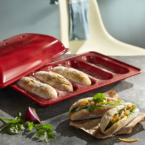 Emile Henry Baguettesvorm mini E-box - 390x230mm - Grand Cru - vtwonen shop