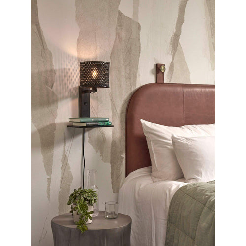 GOOD&MOJO wandlamp Java - zwart - Ø18cm