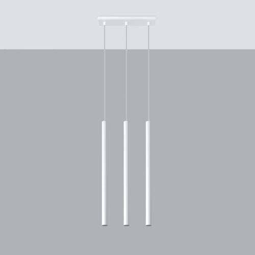 Sollux Lighting Hanglamp PASTELO 3 wit - 30x5x90cm
