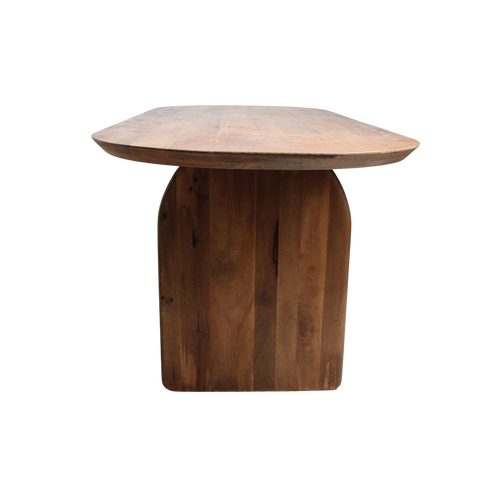 Raw Materials eettafel Bullnose mix base - 200 cm - Bruin - vtwonen shop