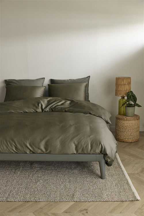 Beddinghouse Change dekbedovertrek - Effen - Lits-jumeaux - 240x200/220 - Olive Green