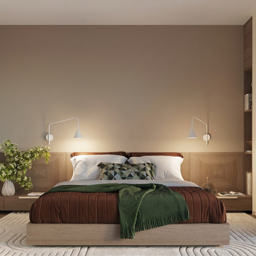 Sollux Lighting Wandlamp NOX 1 wit met schakelaar - 14x61x30cm