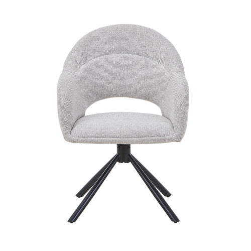 DÉJA Living Eetkamerstoel Celeste - Taupe - Draaibaar - Set van 2 - vtwonen shop