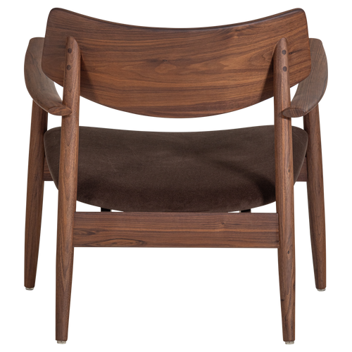 WOOOD fauteuil Bask - Walnoothout - Bruin - 72x69x70