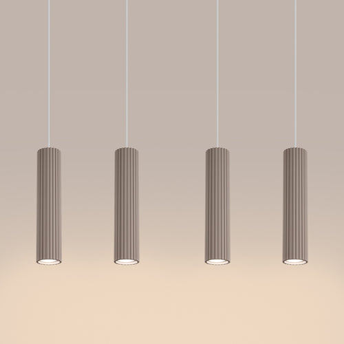 Sollux Lighting Hanglamp KARBON 4L taupe - 81x5x120cm