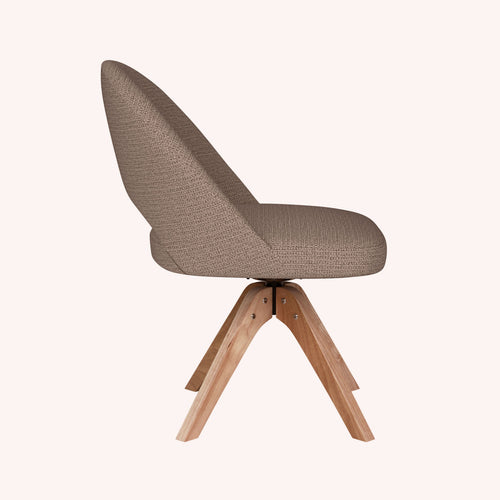 Housecraft Living Mick Eetkamerstoel Draaibaar Hout Taupe