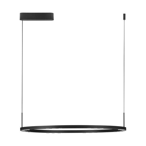 Nova Luce LUNETTE Geïntegreerde LED-hanglamp voor plafond, zandkleurig zwart, Triac dimbaar, 46W, 1879lm, 3000K