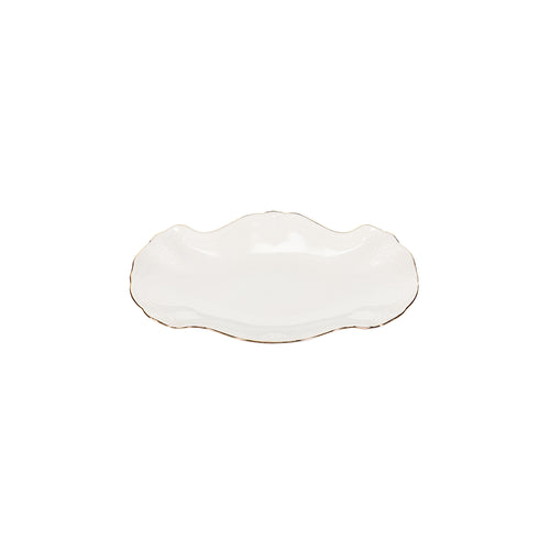 Bonbistro - Serveerschaal 26x16cm met gouden rand Retro - vtwonen shop