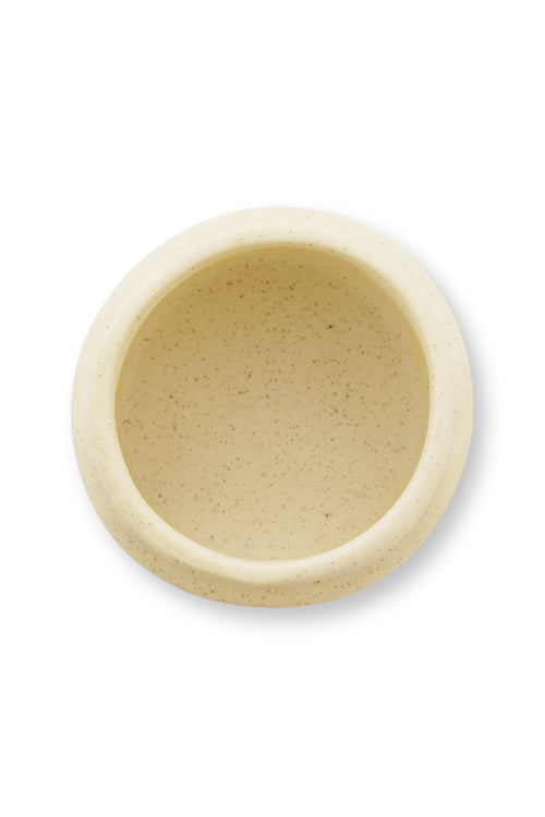 vtwonen - Waxinelichthouders Straight - Keramiek - Naturel - 8.5 x 5.5 cm - Set van 2