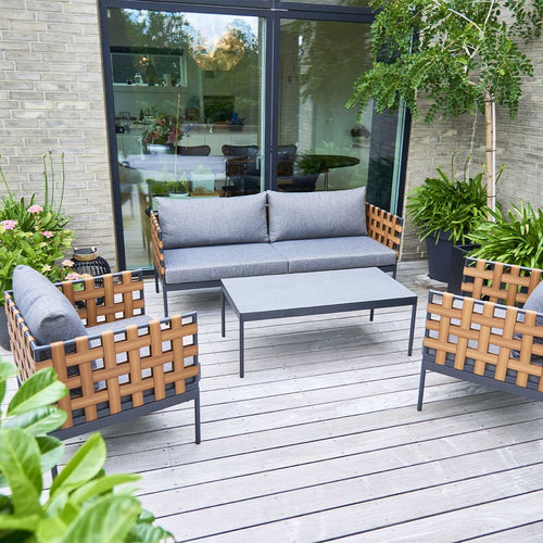 Lisomme Manou 4 delige tuin loungeset donkergrijs - vtwonen shop