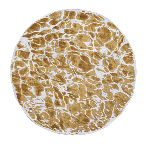 Louis De Poortere vloerkleed Saffron - geel - 140x140cm - vtwonen shop