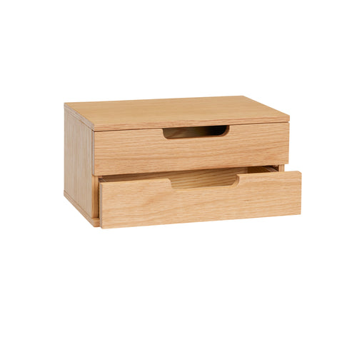 Hübsch nachtkastje AtHand - mdf/oak veneer - 30x20xh15cm
