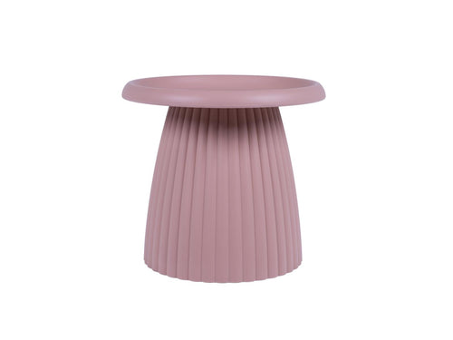 MaximaVida kunststof bijzettafel Mila  rond 50 cm zalmroze - vtwonen shop
