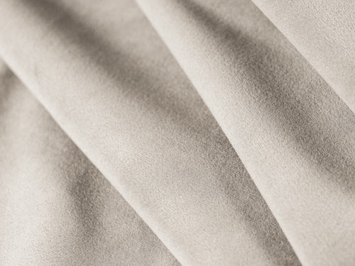 Cosmopolitan Design Poef Nolio 2-zits, flueel lichtbeige - 100x100x36cm
