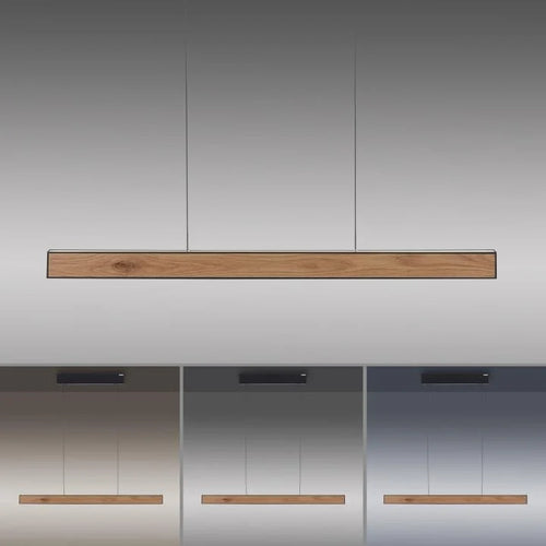 Neuhaus PURE hanglamp e-Lift - 2 lichts - 120  x 240   cm - zwart hout