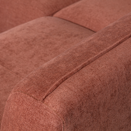 WOOOD bank rechts Polly - Polyester - Roze - 71x353x150/245